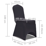 Fodera Elastica per Sedie 4 pz Antracite