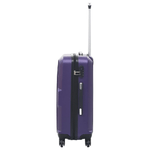 vidaXL Set Trolley a Custodia Rigida 3 pz Viola in ABS