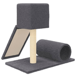 vidaXL Albero per Gatti con Tiragraffi in Sisal Grigio Scuro 59 cm