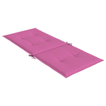 vidaXL Cuscini per Sedia con Schienale Alto 6pz Rosa in Tessuto