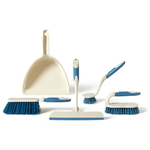 Perfetto 12820 paletta per la polvere e set di palette per la polvere Blu, Bianco Set di spazzola e paletta