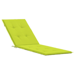 vidaXL Cuscino per Sdraio Verde Brillante (75+105)x50x3 cm