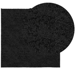 vidaXL Tappeto Shaggy a Pelo Lungo Moderno Nero 200x200 cm