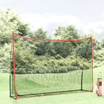 vidaXL Rete da Golf Nera e Rossa 305x91x213 cm in Poliestere