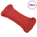 vidaXL Corda Nautica Rossa 4 mm 50 m in Polipropilene