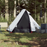 vidaXL Tenda da Campeggio 2 Persone Bianca 267x154x117 cm Taffetà 185T