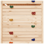 Set da Gioco da Esterno in Legno Massello di Pino con Altalena e Scivolo a onde