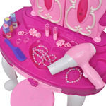 Gioco per Bambini Tavolo Cosmetica 3 Specchi con Luci/Suoni