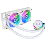 Cooler Master MasterLiquid PL240 Flux White Edition Case per computer Kit di raffreddamento a liquido 12 cm Bianco