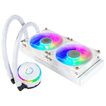 Cooler-Master-MasterLiquid-PL240-Flux-White-Edition-Case-per-computer-Liquid-cooling-kit-12-cm-Bianco