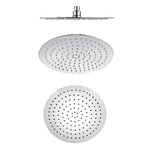 OGOMONDO Soffione doccia tondo acciaio inox 2 mm spessore effetto pioggia varie misure bagno ***