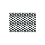 Pilot Racing Grill griglia decorazione Rombo fine 2x4 mm 120x20 cm Nero anodizzato