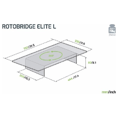 Meliconi-Rotobridge-Elite-L-supporto-TV-e-sistema-audio