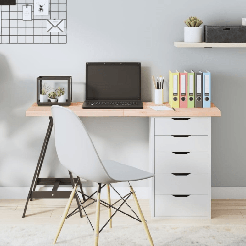 vidaXL Piano per Tavolo 120x60x4 cm in Rovere Massello Non Trattato