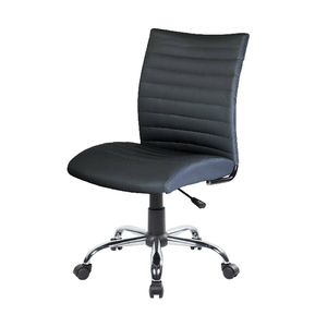 Dmora Sedia da ufficio Dkum, Poltrona operativa, Seduta ergonomica da ufficio, 54x48h90/100 cm