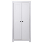 vidaXL Armadio Bianco 80x50x171,5 cm Legno Massello Pino Panama Range