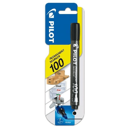 Pilot-Permanent-Marker-100-evidenziatore-1-pz-Punta-sottile-Nero