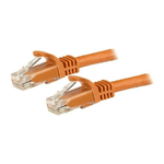 StarTech.com Cavo patch CAT6 da 7,5 m - Filo di rame al 100% - Connettore antistrappo - Arancione