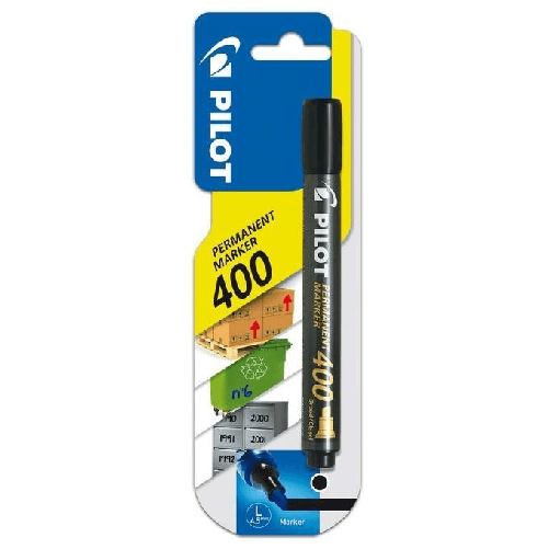 Pilot-Permanent-Marker-400-evidenziatore-1-pz-Punta-smussata-Nero