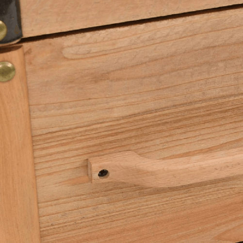 vidaXL Cassettiera in Legno Massello di Abete 91x35x73 cm