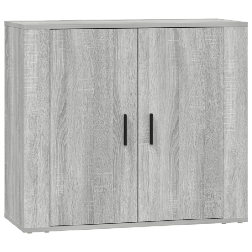 Credenze 3 pz Grigio Sonoma in Legno ingegnerizzato