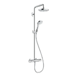 Hansgrohe Croma Select S sistema di doccia Cromo, Bianco