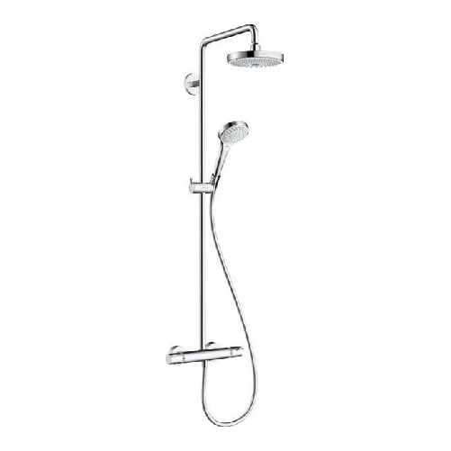 Hansgrohe-Croma-Select-S-sistema-di-doccia-Cromo-Bianco