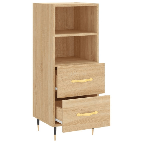 vidaXL Credenza Rovere Sonoma 34,5x34x90 cm in Legno ingegnerizzato