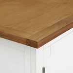 vidaXL Guardaroba 76x52x105 cm in Legno Massello di Rovere