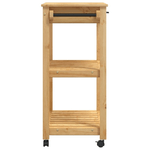 vidaXL Carrello da Cucina MONZA 84x40x90 cm in Legno Massello di Pino