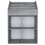 Portariviste per Bambini Grigio Cemento 71x30x114 cm Truciolato