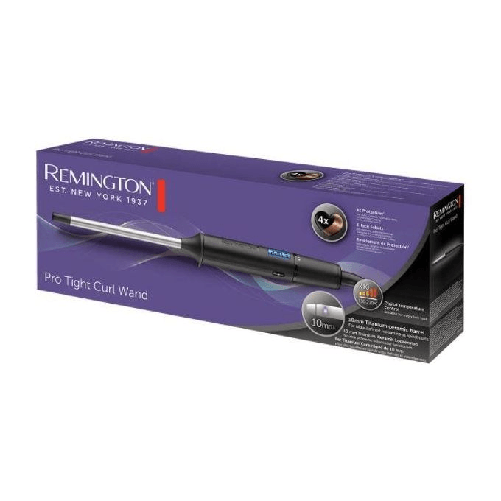 Remington-Pro-Tight-Curl-Wand-Ferro-arricciacapelli-Caldo-Nero-Argento