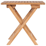 vidaXL Tavolo da Giardino Pieghevole 45x45x45 cm in Legno di Teak