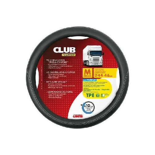 Lampa Club, coprivolante presa confort in TPE - M - diametro 44-46 cm - Nero