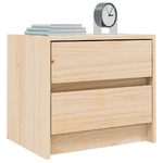 vidaXL Comodino 40x31x35,5 cm in Legno Massello di Pino