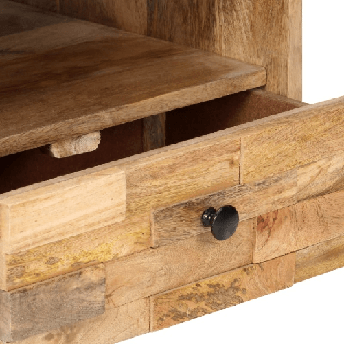 vidaXL Tavolino da Caffè 90x50x35 cm in Legno Massello di Mango