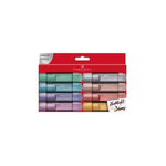 Faber-Castell-TL-46-evidenziatore-8-pz-Punta-smussata-Blu-Marrone-Grigio-Rosa-Turchese-Viola