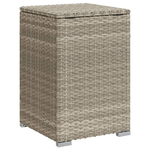 vidaXL Tavolo Serbatoio Propano Grigio Chiaro 40x40x60 cm Polyrattan