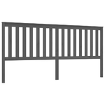 vidaXL Testiera per Letto Grigia 206x6x101cm in Legno Massello di Pino