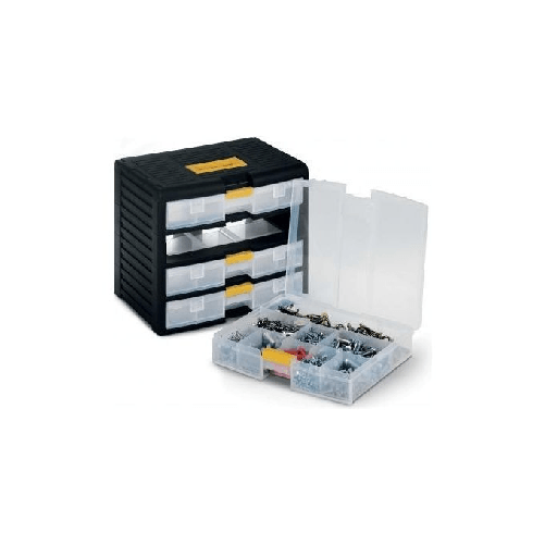 Terry-Store-Age-43002-organizzatore-per-cassetto-di-scrivania-Plastica-Nero-Translucent-Giallo