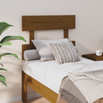 vidaXL Testiera per Letto Miele 103,5x3x81cm in Legno Massello di Pino