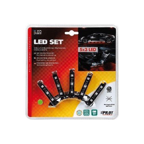 Hyper-Led Set 5x3, strisce decorative a led - 12V - Blu