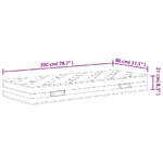 vidaXL Materasso a Molle Bonnel Medio 80x200 cm