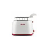 Girmi TP10 Tostapane Pinze Inox 7 Livelli di Cottura Raccogli Briciole Spegnimento Automatico 750W Bianco Rosso