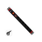 WP WPN-PDU-G03-06 unità di distribuzione dell'energia (PDU) 6 presa(e) AC 1U Nero