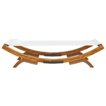 vidaXL Lettino Prendisole 100x188,5x44 cm in Legno Curvato Crema