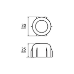 Top-Cap, copri colonnette mozzi ruote - 10 pz