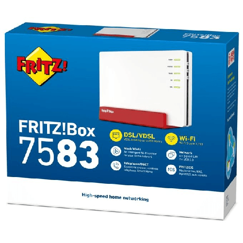 FRITZ-Box-FRITZ--BOX-7583-VDSL-router-wireless-Gigabit-Ethernet-Dual-band--2.4-GHz-5-GHz--Rosso-Bianco