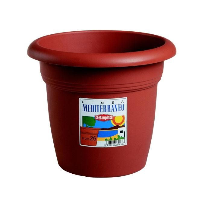 Stefanplast Vaso in Plastica Medio Tondo Coccio 45 H.33,0