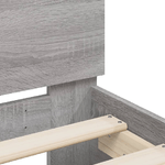 vidaXL Giroletto Testiera Grigio Sonoma 160x200 cm Legno ingegnerizzato